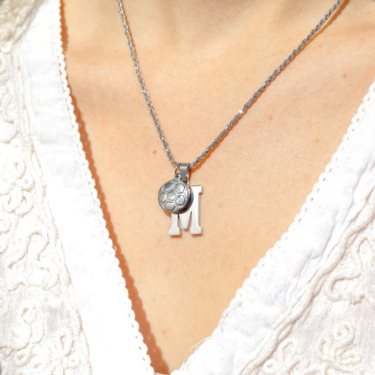 Stainless Steel Sport Letter Pendant / PDS0003