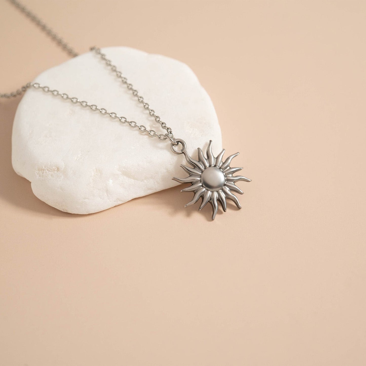 18K Gold PVD Stainless Steel Mystic Sun Charm / PDL0116