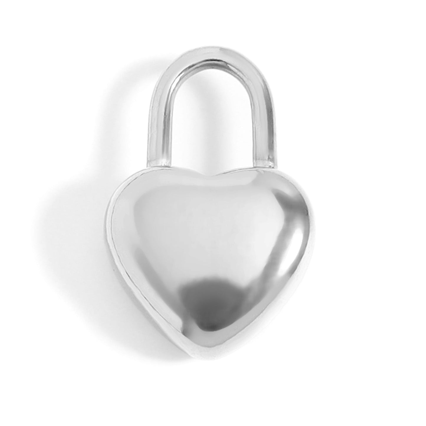 18K Gold PVD Stainless Steel Heart Padlock Charm / PDL0109