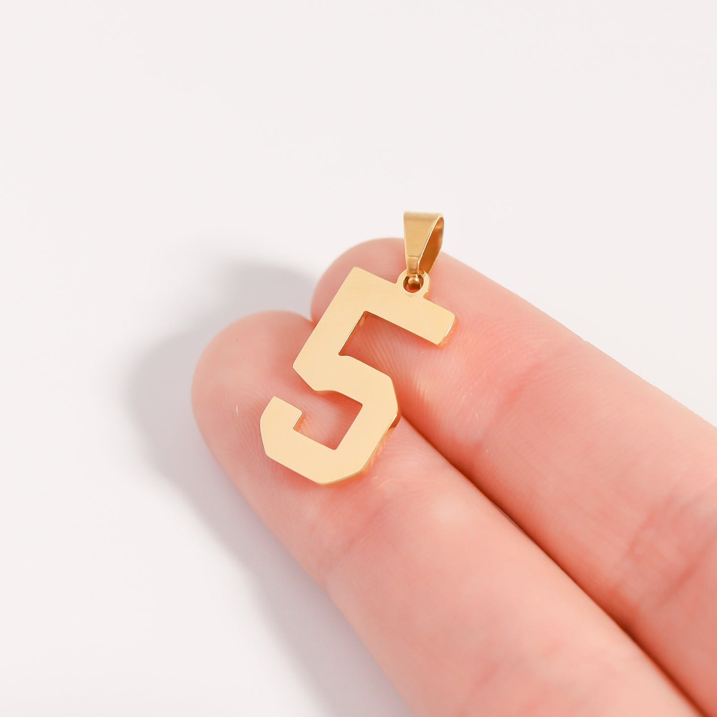 18K Gold PVD Stainless Steel Sport Number Pendant / PDS0002